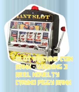 Slot machine coin bank